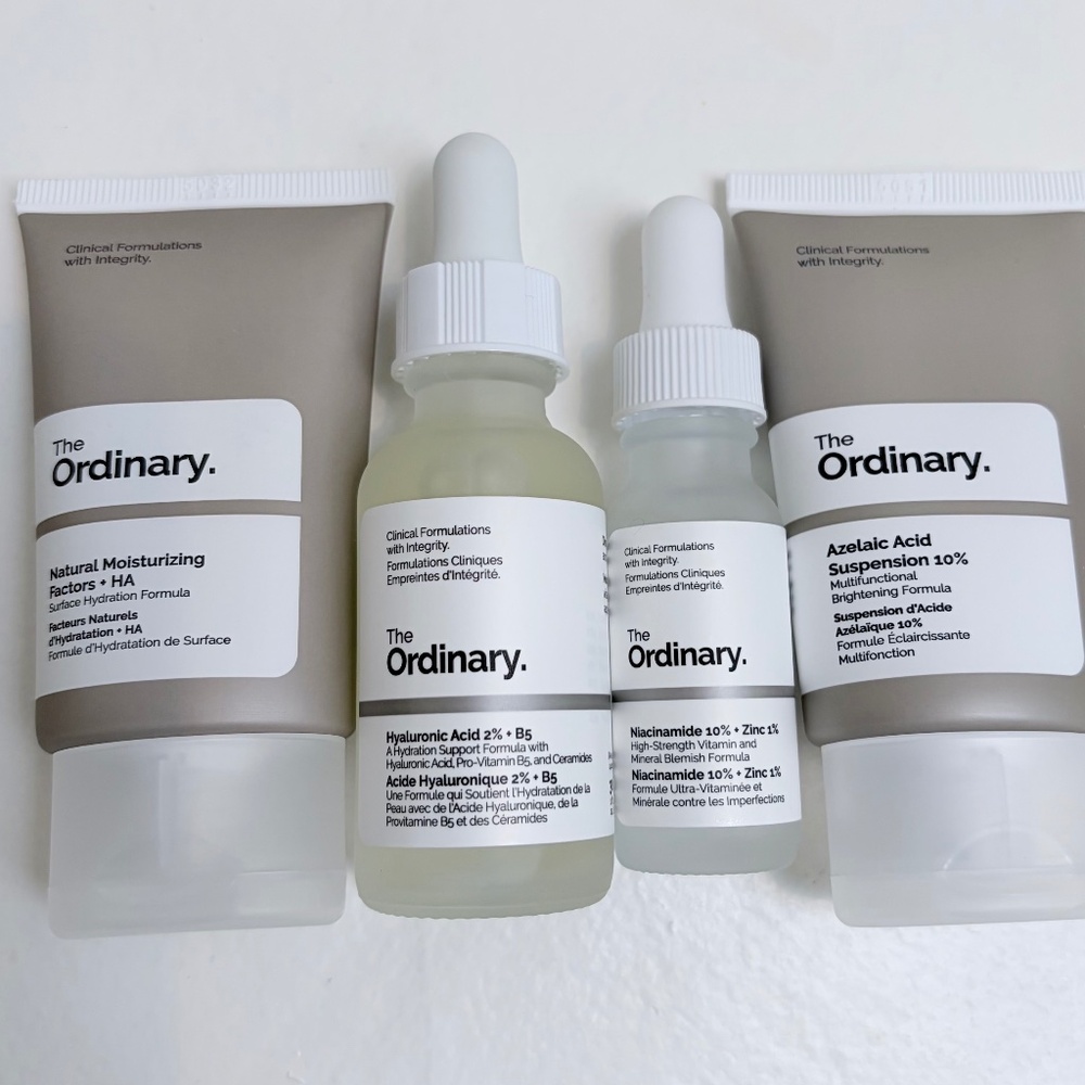 The Ordinary Skincare Bundle | Hyaluronic Acid, Azelaic Acid, Moisturizer | NWOT